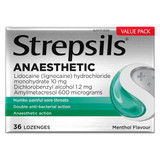 Strepsils Anaesthetic Lozenges Menthol 36 Pack Strepsils Anaesthetic Lozenges Menthol 36 Pack
