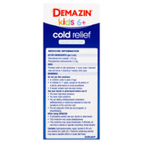 Demazin Kids 6+ Cold Relief Colour Free Syrup 200mL