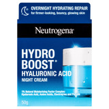 Neutrogena® Hydro Boost® Hyaluronic Acid Night Cream – Intensely Hydrating, Firming & Refreshing Night Moisturiser with NMF Complex, Electrolytes & Peptide – 50g