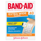 Band-Aid Extra Wide Plastic Strips 40 Pack