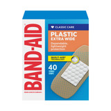 Band-Aid Extra Wide Plastic Strips 40 Pack