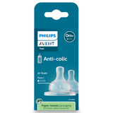 Philips Avent Anti-Colic Teats, 0 month+, 2-pack,