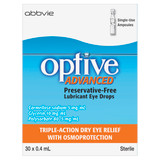 Optive Advanced® Preservative-Free Lubricant Eye Drops 30 x 0.4 mL Optive Advanced® Preservative-Free Lubricant Eye Drops 30 x 0.4 mL