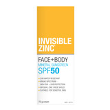 Invisible Zinc Face + Body Mineral Sunscreen SPF 50 75g Invisible Zinc Face + Body Mineral Sunscreen SPF 50 75g