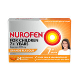 Nurofen For Children 7+ Orange Chewable Capsules 24 Nurofen For Children 7+ Orange Chewable Capsules 24