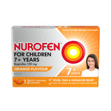 Nurofen For Children 7+ Orange Chewable Capsules 12 Nurofen For Children 7+ Orange Chewable Capsules 12