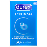 Durex Regular Condoms Original Regular Fit, Pack of 30