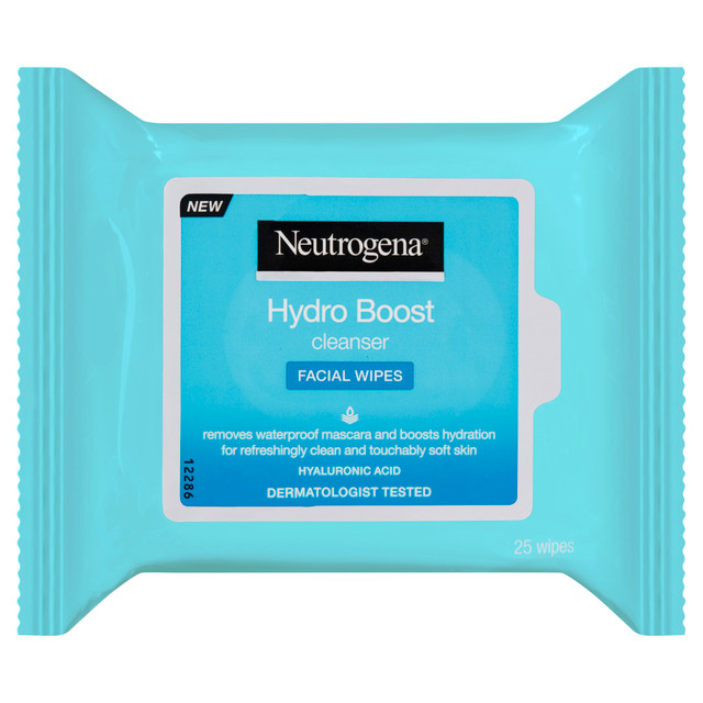 Neutrogena Hydro Boost Cleanser Facial Wipes 25 Pack