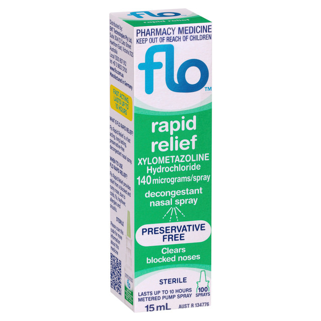 FLO Rapid Relief Decongestant Nasal Spray 15mL FLO Rapid Relief Decongestant Nasal Spray 15mL