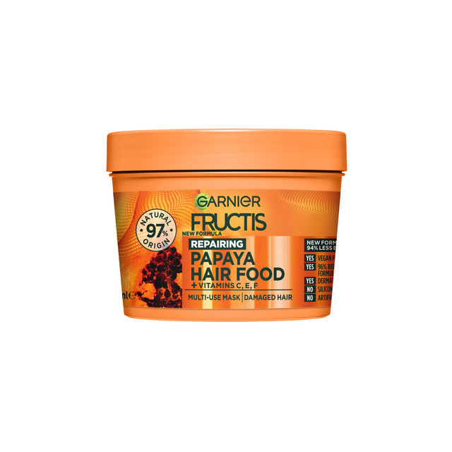 Garnier Fructis Hair Food Repairing Papaya Multi Use Treatment Mask for Damaged Hair 390ml