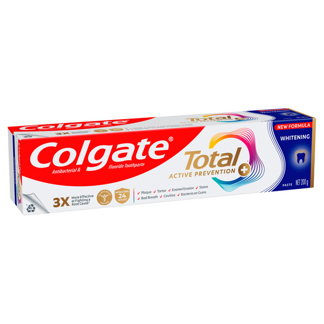 Colgate Total Active Prevention Toothpaste Whitening 200g Colgate Total Active Prevention Toothpaste Whitening 200g