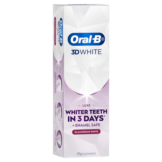 Oral-B 3D White Luxe Glamorous White Whitening Toothpaste 95g