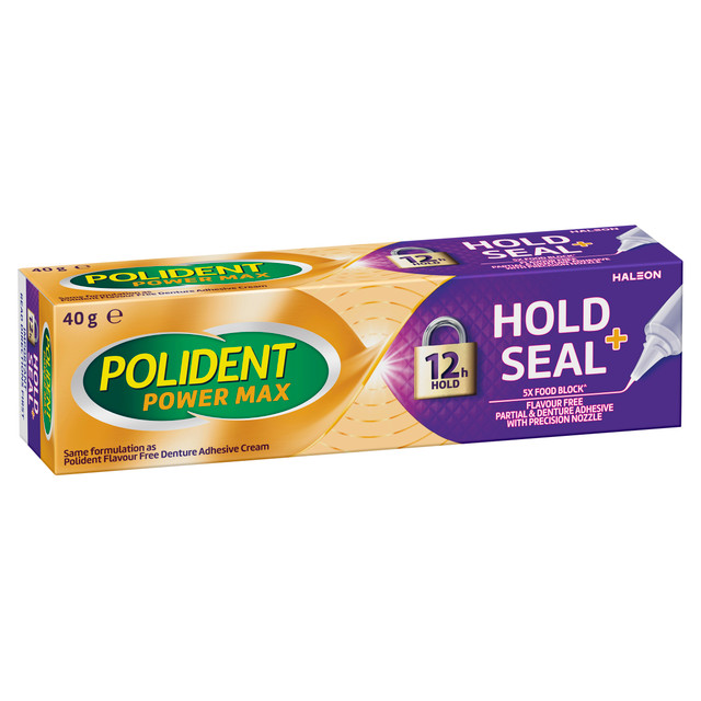 Polident Hold + Seal Denture Adhesive Cream 40 g