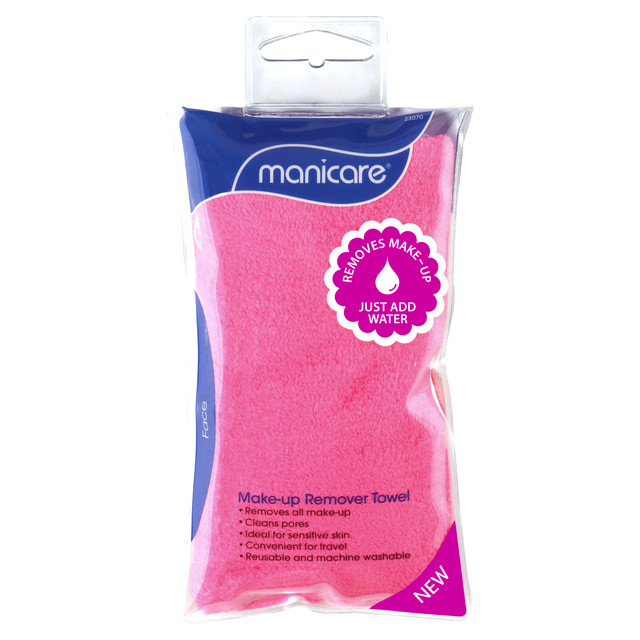 Manicare Make-up Remover Towel, Pink