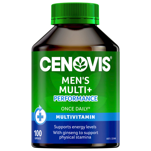 Cenovis Men's Multi + Performance 100 Capsules Cenovis Men's Multi + Performance 100 Capsules