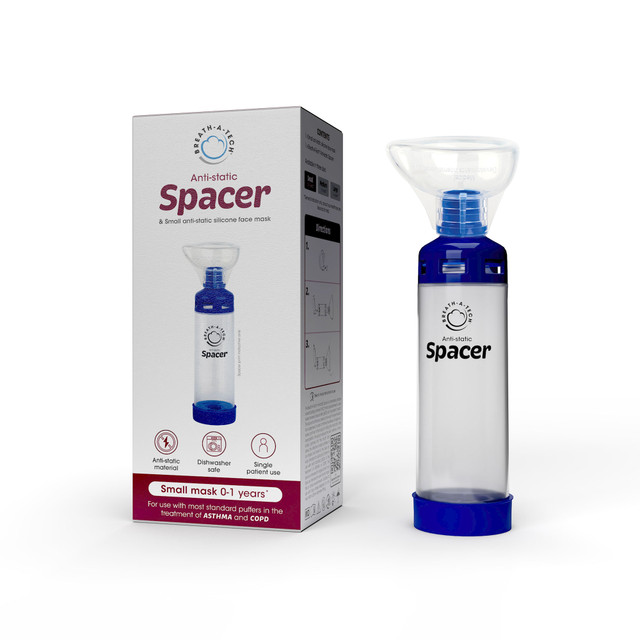 Breath-A-TECH Spacer And Silicon Face Mask Small Age 0-1 Years