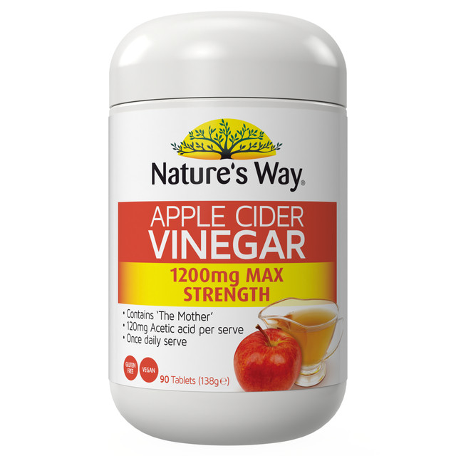 Nature's Way Superfoods Apple Cider Vinegar Max 1200mg 90s