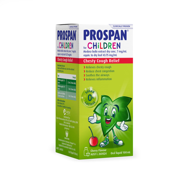 Prospan Chesty Cough Oral Liquid, Children Cherry 100mL