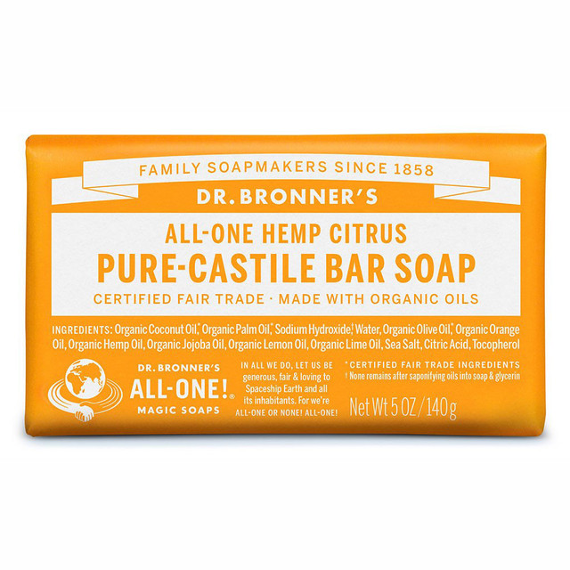 Dr. Bronner's Pure-Castile Citrus Bar Soap 140g