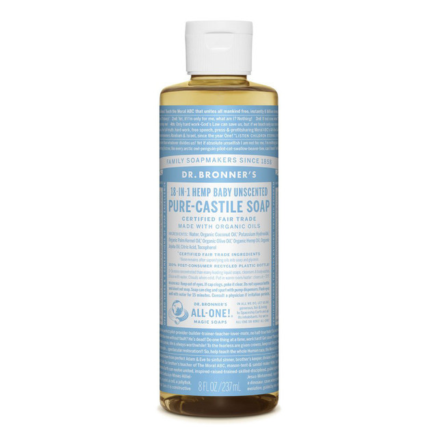 Dr. Bronner's Pure-Castile Liquid Soap Baby-Unscented 237ml