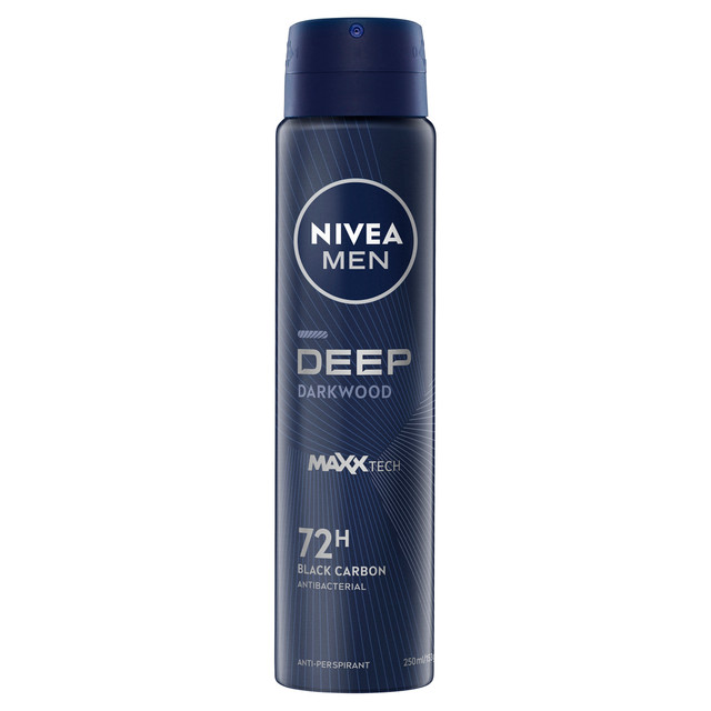 NIVEA MEN DEEP Darkwood Anti-Perspirant Aerosol 250ml NIVEA MEN DEEP Darkwood Anti-Perspirant Aerosol 250ml