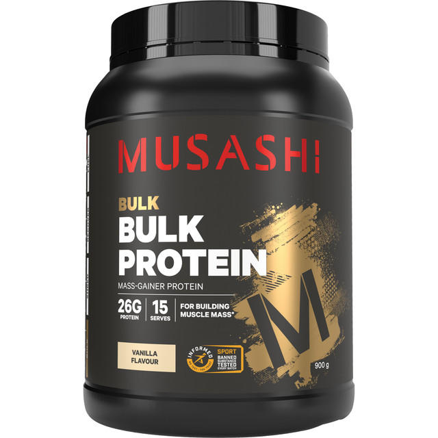 Musashi Bulk Protein Vanilla 900g Musashi Bulk Protein Vanilla 900g
