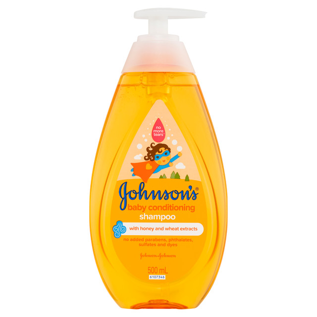 Johnson's 3-in-1 Hypoallergenic Gentle Tear-Free Conditioning Baby Shampoo & Cleansing Wash 500mL