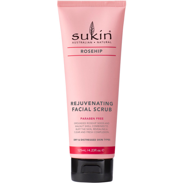 SUKIN ROSEHIP REJUVENATING FACIAL SCRUB 125ML SUKIN ROSEHIP REJUVENATING FACIAL SCRUB 125ML