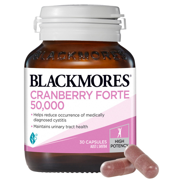 Blackmores Cranberry Forte 50,000 30 Capsules