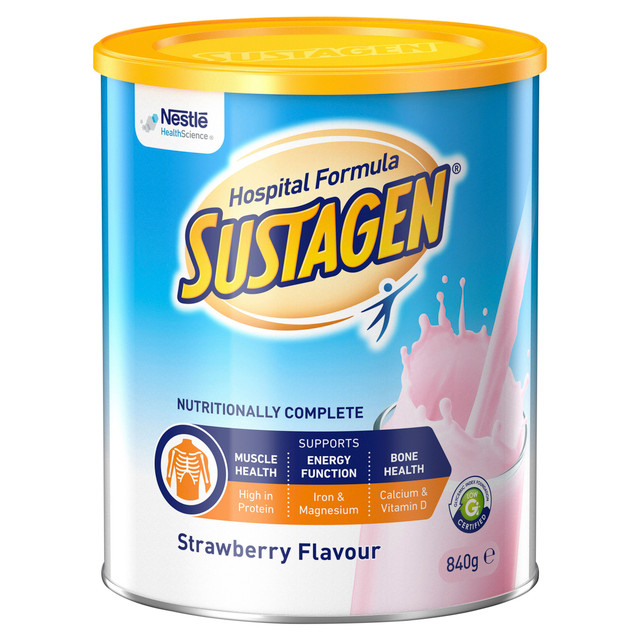SUSTAGEN® Hospital Formula Strawberry 840g Powder Nutritional Supplement SUSTAGEN® Hospital Formula Strawberry 840g Powder Nutritional Supplement