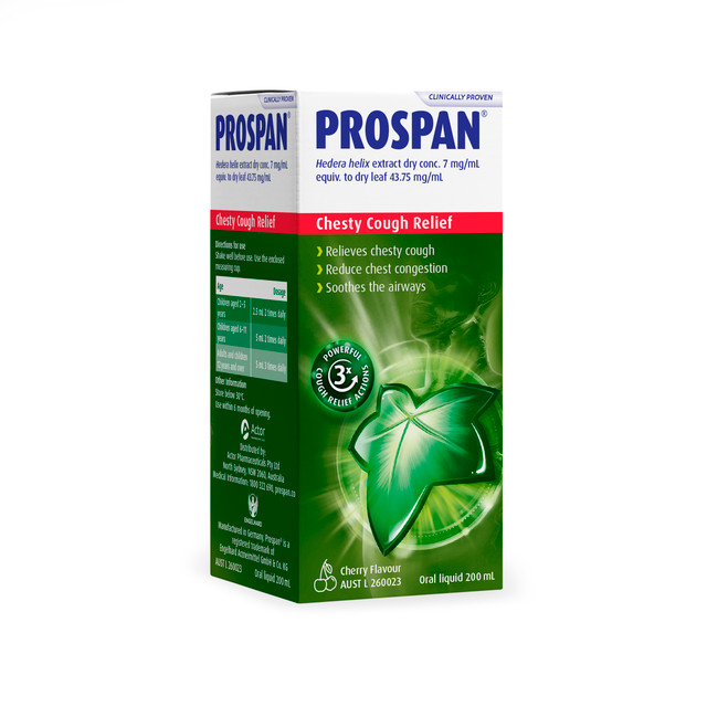 Prospan Chesty Cough Oral Liquid, Adult Cherry 200mL