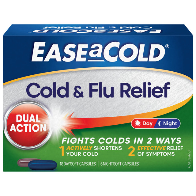 EASEaCOLD Cold & Flu 24 Soft Capsules EASEaCOLD Cold & Flu 24 Soft Capsules