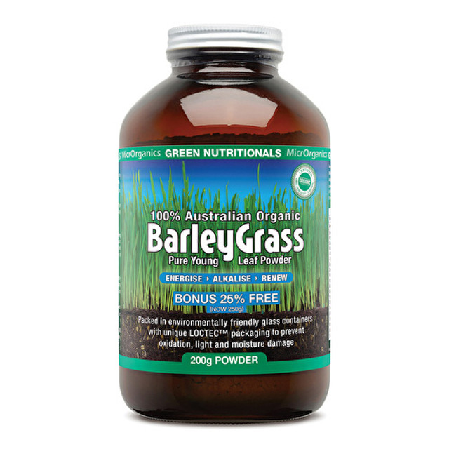 Green Nutritionals 100% Australian Organic Barley Grass Powder 200g