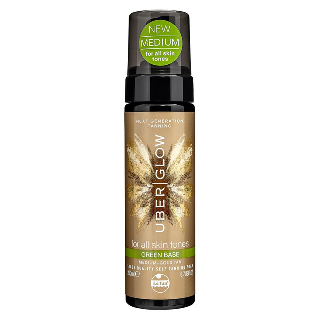 Le Tan Uber Glow Green Base Medium Gold Tanning Foam 200ml