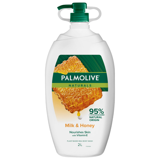 Palmolive Naturals Body Wash Milk & Honey 2L Moisturising Almond Milk Palmolive Naturals Body Wash Milk & Honey 2L Moisturising Almond Milk
