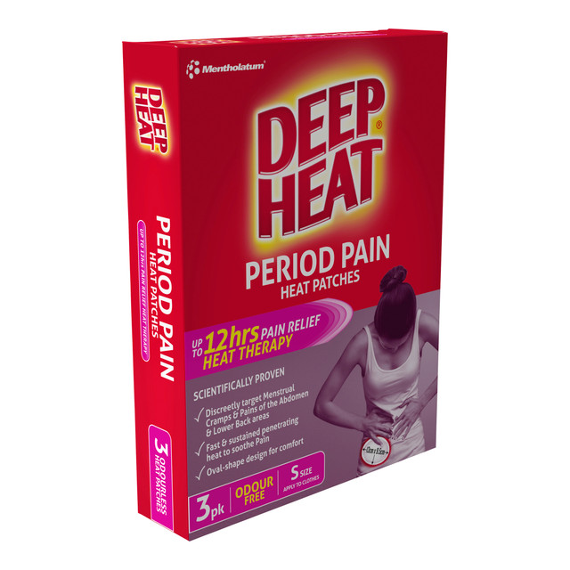 Deep Heat Period Pain Heat Patches 3pk