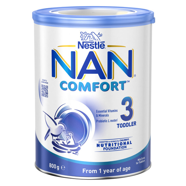 Nestle NAN COMFORT 3 Toddler Milk Drink From 1 year 800g Nestle NAN COMFORT 3 Toddler Milk Drink From 1 year 800g