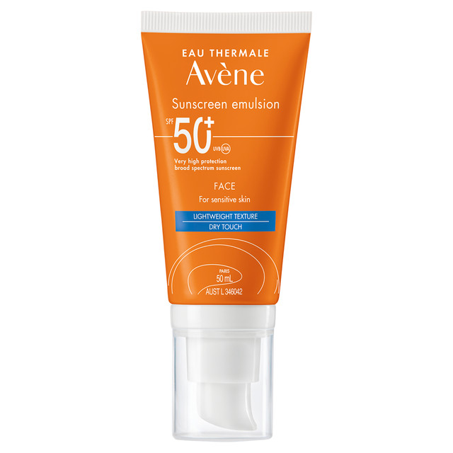 Avène Sunscreen Emulsion Face SPF 50+ 50ml - For Sensitive Skin