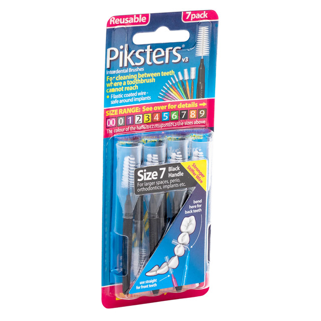 Piksters® Interdental Brushes Black Size 7 7pk