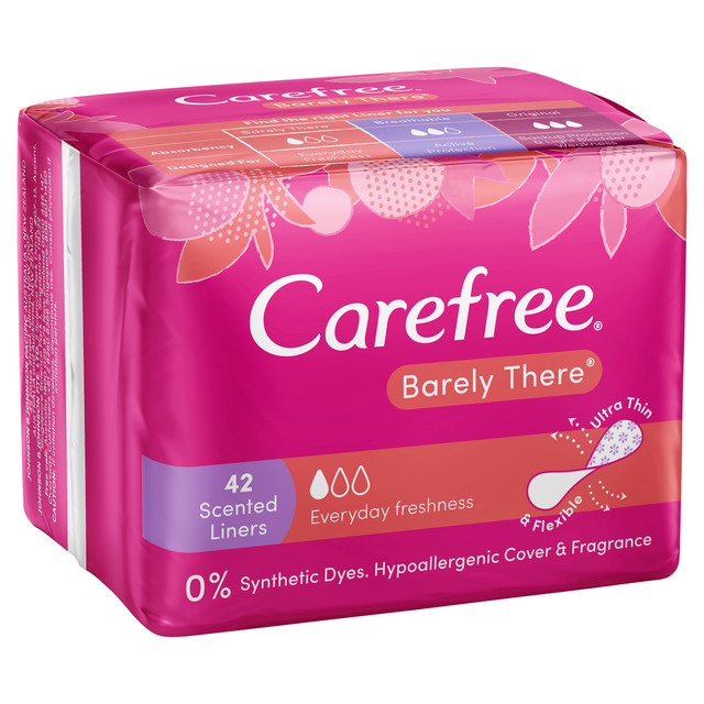 Carefree Barely There Scented Shower Fresh Liners 42 pack Carefree Barely There Scented Shower Fresh Liners 42 pack