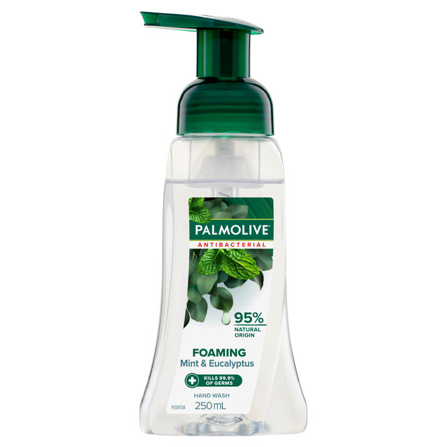 Palmolive Antibacterial Foaming Hand Wash, Mint & Eucalyptus, 250mL Pump Palmolive Antibacterial Foaming Hand Wash, Mint & Eucalyptus, 250mL Pump