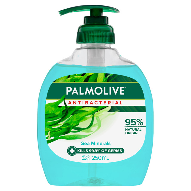 Palmolive Antibacterial Liquid Hand Wash, Sea Minerals, 250mL Pump