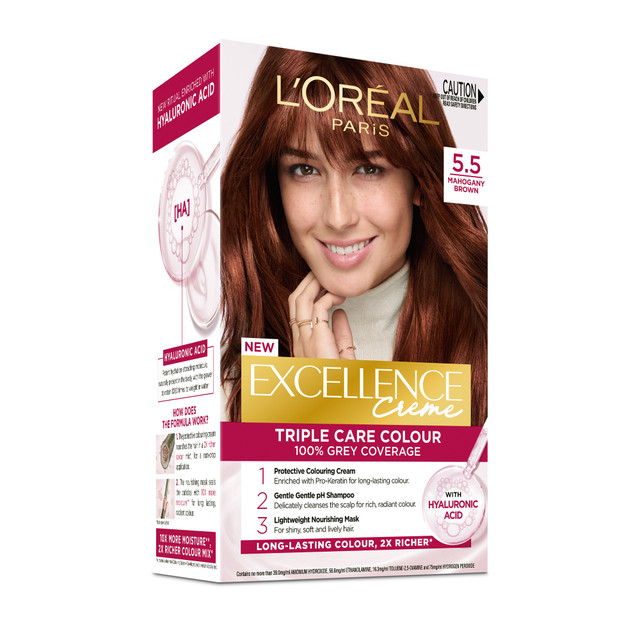 L'Oréal Paris Excellence Crème Permanent Hair Colour - 5.5 Mahogany Brown