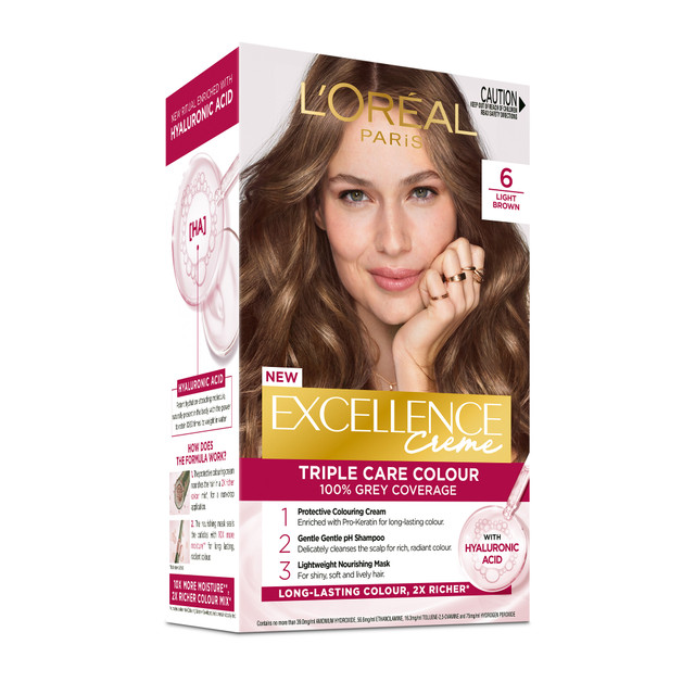 L’Oréal Paris Excellence Crème Permanent Hair Colour - 6 Light Brown