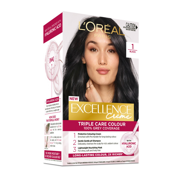 L'Oréal Paris Excellence Crème Permanent Hair Colour - 1 Black