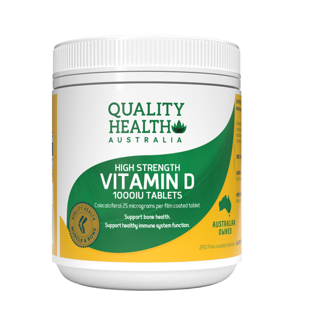 Quality Health Australia Vitamin D 1000IU 250 tablets