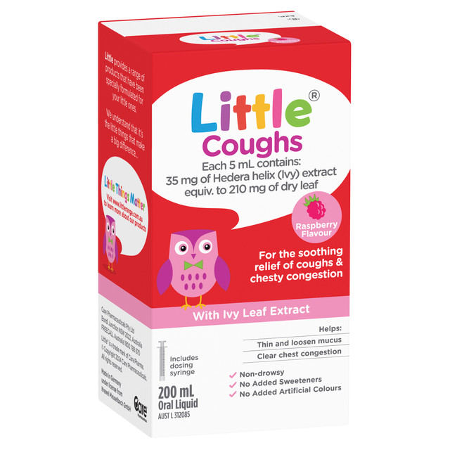 Little Coughs Oral Liquid Raspberry 200mL