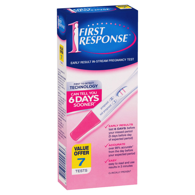 First Response Instream Pregnancy Test 7 Pack Early Results