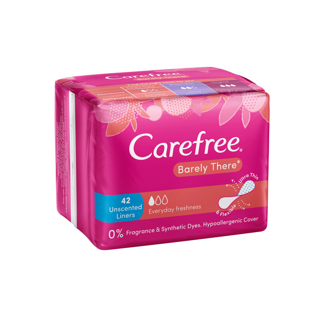 Carefree Barely There Unscented Liners 42 Pack