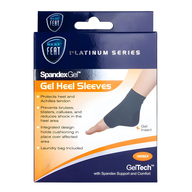 Neat Feat Spandex Gel Heel Sleeve Large Neat Feat Spandex Gel Heel Sleeve Large
